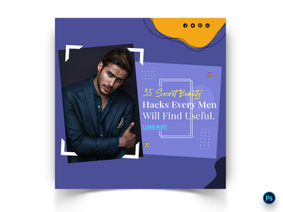 美容社交媒体帖子模板(Beauty Social Media Post Template)