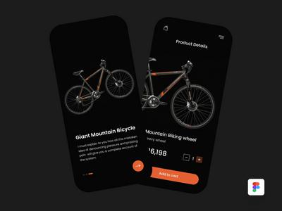自行车商店应用程序ui设计(Bicycle Store App ui Design)