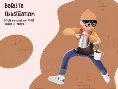 咖啡师插图(Barista Illustration)