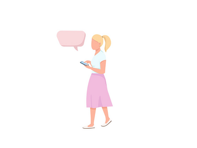 休闲装平面彩色矢量不露面人物(Casual outfit flat color vector faceless character)