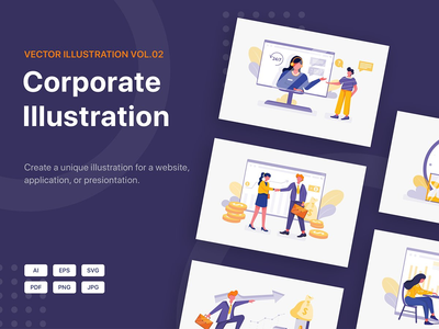 企业插画包_02(Corporate Illustration Pack_02)