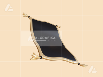 3d 插图斋月伊斯兰地毯对象(3d illustration ramadan islamic carpet object)