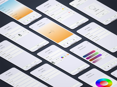 创建服务照明 Smarthome Mobile UI - FP(Create Services Lighting Smarthome Mobile UI - FP)
