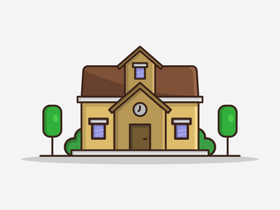 卡通插图学校(Cartoon illustrated school)