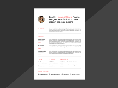 干净和专业的简历(Clean & Professional CV)