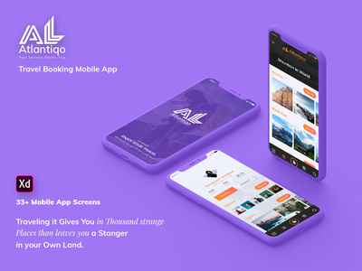 Atlantigo-Travel & Flight Booking Mobile App UI Kit (XD)(Atlantigo-Travel & Flight Booking Mobile App UI Kit (XD))