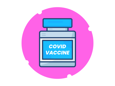 Covid 疫苗矢量图标(Covid Vaccine vector icon)