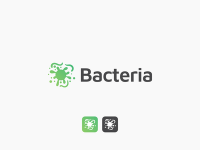 细菌标志设计模板(Bacteria logo design template)