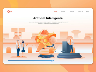 人工智能英雄版块(Artificial Intelligence Hero Section)