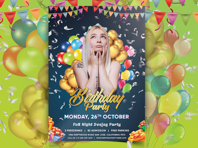 生日派对传单 Vol.01(Birthday Party Flyer Vol.01)