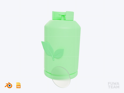 沼气 - 3D 生态插图包(Biogas - 3D Ecology Illustration Pack)