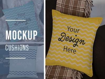 坐垫模型(Cushion Mockups)