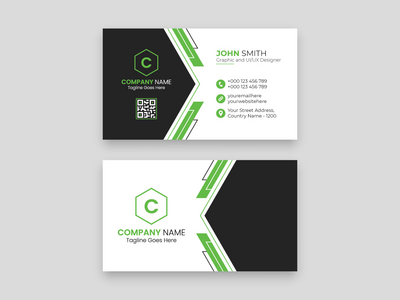 企业创意现代专业名片设计模板(Corporate Creative Modern Professional Business Card Design Template)