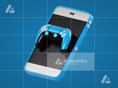 具有透明背景的 3d 移动游戏对象(3d mobile gaming object with transparent background)