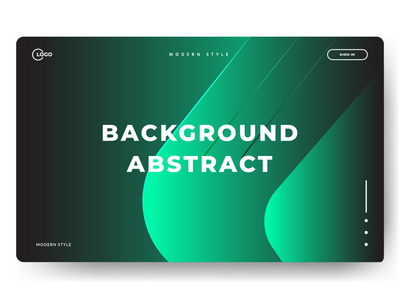 抽象多彩几何绿色黑色背景(Abstract Colorful geometric Green Black background)