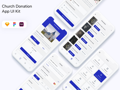 教会捐赠应用程序 UI 套件(Church Donation App UI Kit)