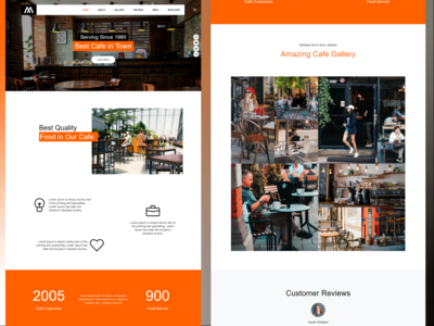 咖啡厅/餐厅 HTML 模板(Cafe / Restaurants HTML Template)