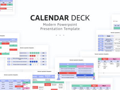 日历的PowerPoint演示模板(Calendar PowerPoint Presentation Template)