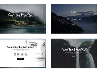 动画即将推出模板 - 流体(Animated Coming Soon Template — Fluid)