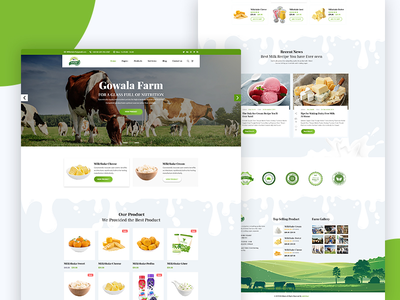 #05 Gowala-奶牛场和生态产品模板(#05 Gowala- Dairy Farm & Eco Products Templates)