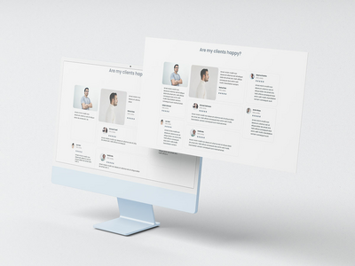 客户感言 |多客户推荐网站 ui(Client Testimonials | Multiple Client Testimonials website ui)