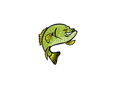 克拉皮鱼吉祥物(Crappie Fish Mascot)