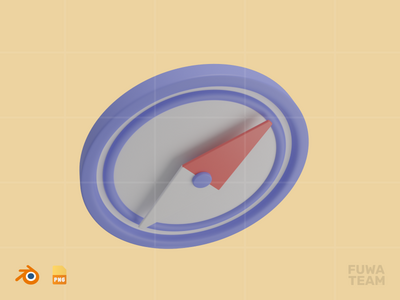 指南针 - 3D 旅行和假期插图包(Compass - 3D Travel & Holiday Illustration Pack)