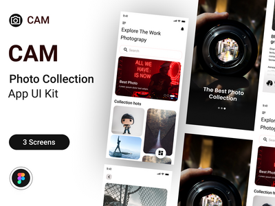 营地照片收集应用程序 UI 套件(Camp Photo Collection App UI Kit)
