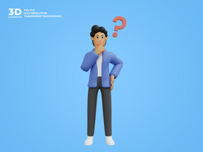 3d 业务人字符图(3d business man character illustration)
