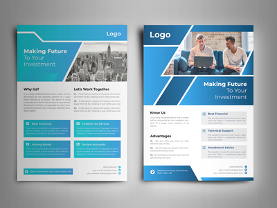 企业传单模板集(Corporate Flyer Template Set)