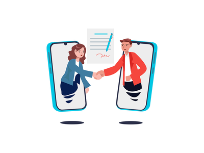 商业插画概念(Business Illustration concept)