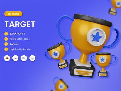 3D 奖杯插图(3D Trophy illustration)