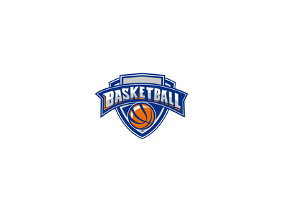 篮球球盾文本复古(Basketball Ball Shield Text Retro)