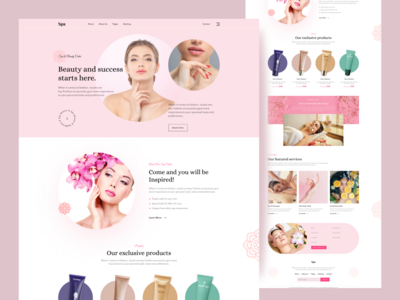 美容和水疗登陆页面(Beauty & Spa Landing Page)