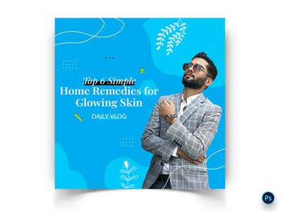 美容社交媒体帖子模板(Beauty Social Media Post Template)