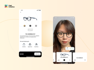 AR 眼镜应用程序 UI 概念(AR Glasses App UI concept)