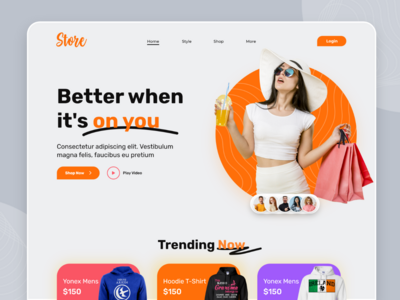 服装网站设计(Clothing Website Design)