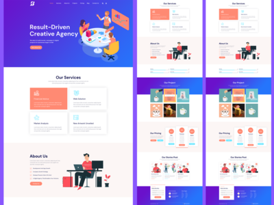 创意机构登陆页面(Creative Agency Landing Page)