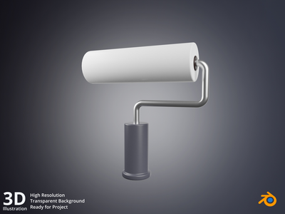 3d 油漆滚筒(3d paint roller)