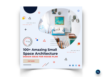 建筑社交媒体帖子模板(Architecture Social Media Post Template)