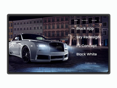 汽车网络概念用户界面(Car Web Concept UI)