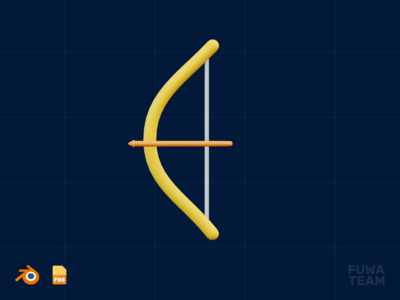 Arrow & Bow - 3D 游戏插画包（正面）(Arrow & Bow - 3D Game Illustration Pack (front))