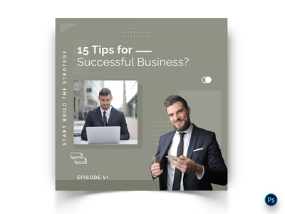 商业社交媒体帖子模板(Business Social Media Post Template)