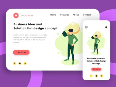 经营理念。解决问题概念的解决方案。(Business Idea. Solution to Resolve Problem concept.)