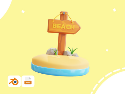 海滩标志(Beach Sign)