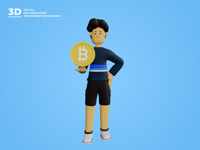 3d 男性角色在工作(3d male character at work)