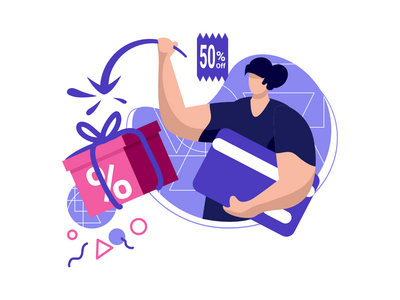 信用卡现金返还图标平面插图用于获取优惠券折扣(credit card cashback icon flat Illustration for get vouchers discounts)