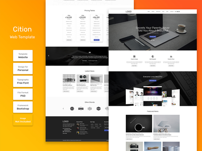 引文商业机构网页模板(Cition business agency web template)