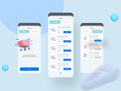 Change Gift (Game) - Digital Wallet 移动 UI 套件(Change Gift (Game) - Digital Wallet Mobile Ui kits)