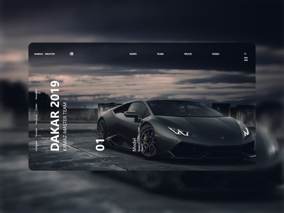 汽车登陆页面设计(Car Landing Page Design)